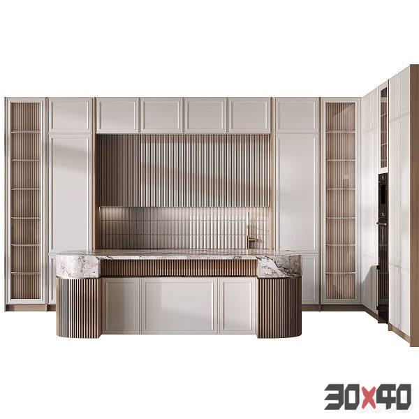 Kitchen in neoclassical style 83-30x40 Mood