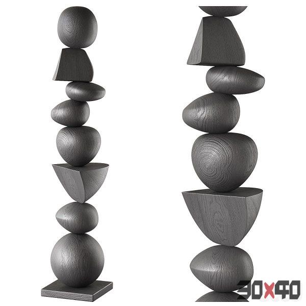 A Sculpture of Dark Elegance-30x40 Mood