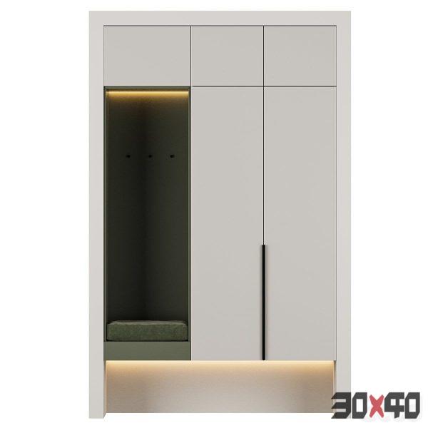 Wardrobe in the hallway 01-30x40 Mood