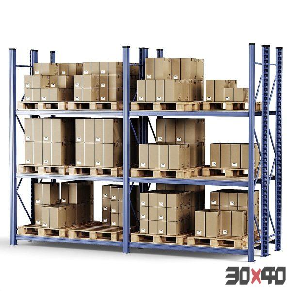 Shelf with boxes-30x40 Mood