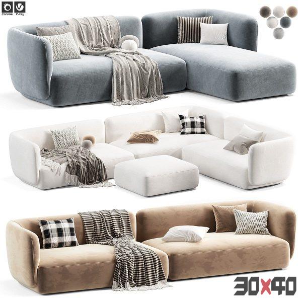 Corner Sofa Blossom by Novamobili