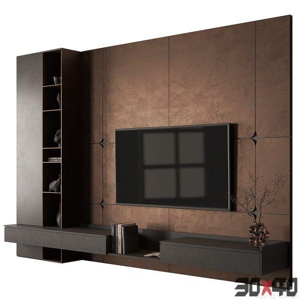 TV Wall Bronze Metal - Set 236-30x40 Mood